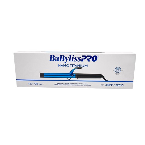 Babyliss nanotitanium tenaza rizadora profesional extralarga bivolt