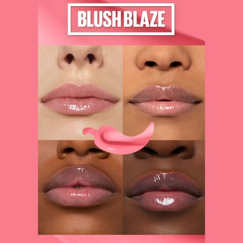 Maybelline Plumping Lip Gloss Blush Blaze 001