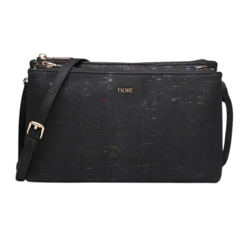 Fiore bandolera de Corcho Reciclado black