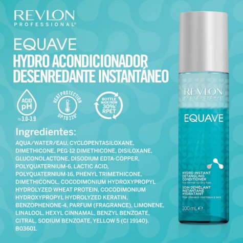 Revlon equave hydro instant detangling acondicionador en spray para cabellos secos