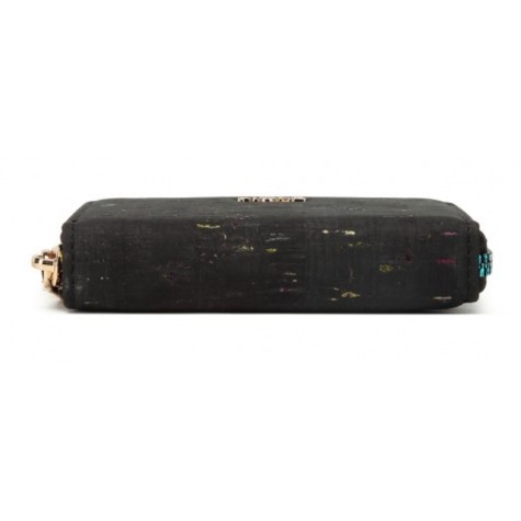 Fiore tarjetero de  Corcho Reciclado black