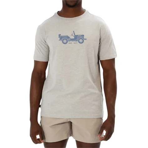 Jeep icon tee diseño azul remera gris 