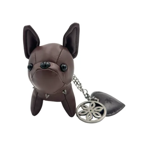Fiore cartera baguete llavero dog brown