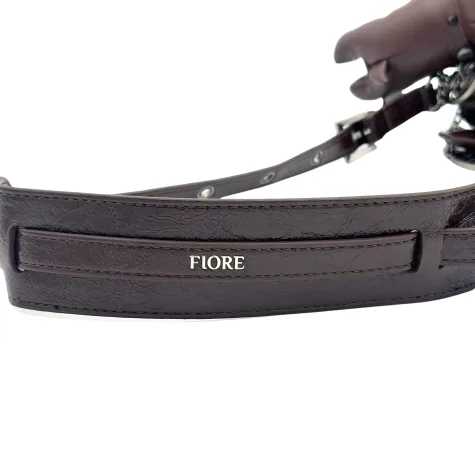 Fiore cartera baguete llavero dog brown