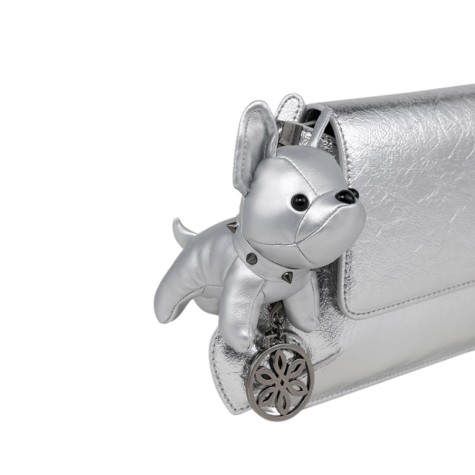 Fiore cartera baguete llavero dog silver