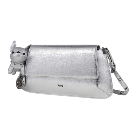 Fiore cartera baguete llavero dog silver