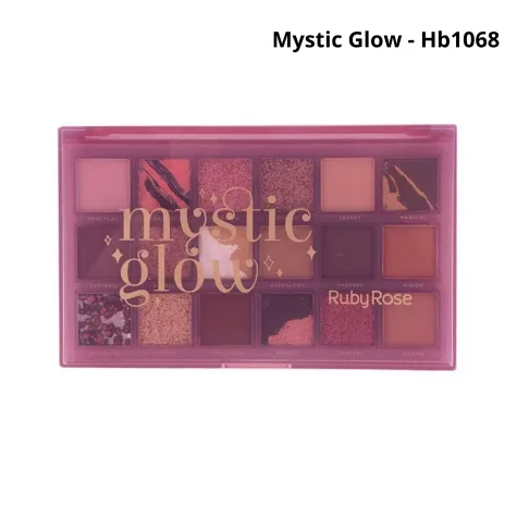 Ruby Rose Mystic Glow Paleta de Sombras 18 Colores