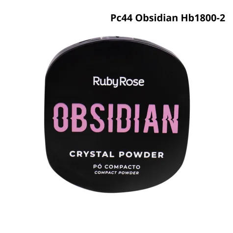 Ruby Rose Obsidian Polvo Compacto Crystal PC44
