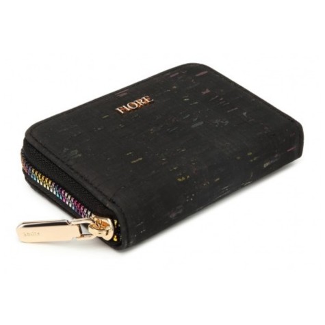 Fiore tarjetero de  Corcho Reciclado black