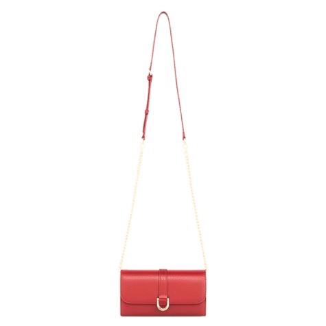 Fiore billetera mini bandolera red