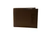 jeep billetera cherokee billfold de cuero marron